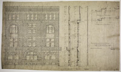 Standard Club, Chicago, Illinois, Revised Elevation and Details