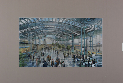 Main Terminal Concourse, Seoul Metropolitan Airport Competition, Seoul, South Korea, Interior Perspective