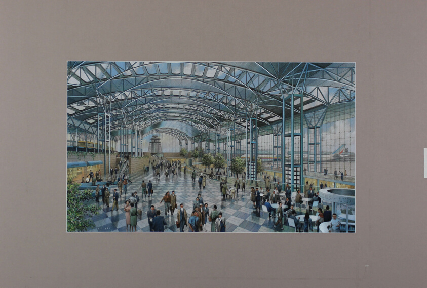 Main Terminal Concourse, Seoul Metropolitan Airport Competition, Seoul, South Korea, Interior Perspective