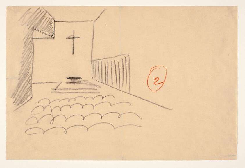 Capuchinas Sacramentarias del Purismo Corazon de Maria Chapel, Mexico, Sketch