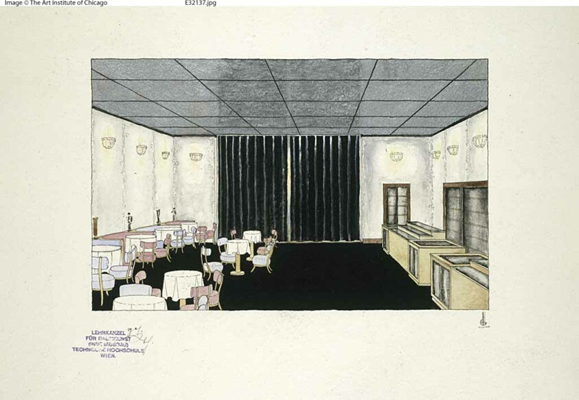 Design for Pastry Shop, Interior Perspective