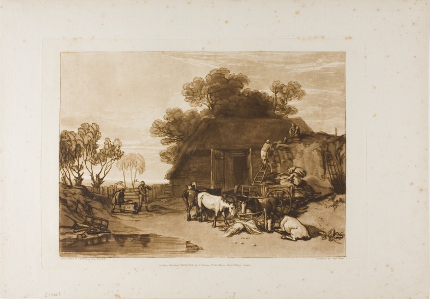 The Straw Yard, plate 7 from Liber Studiorum
