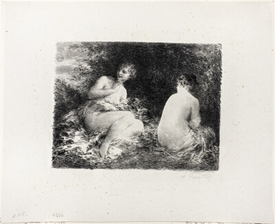 Bathing Women, second medium plate