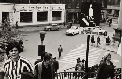 Street Scene at Stairs, Katowice, Poland