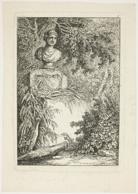 The Bust, plate two from Les Soirées de Rome