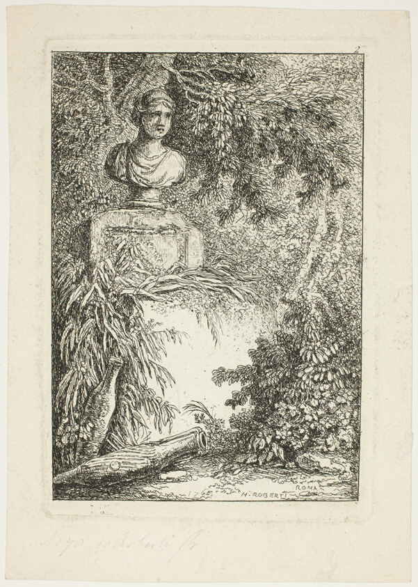 The Bust, plate two from Les Soirées de Rome