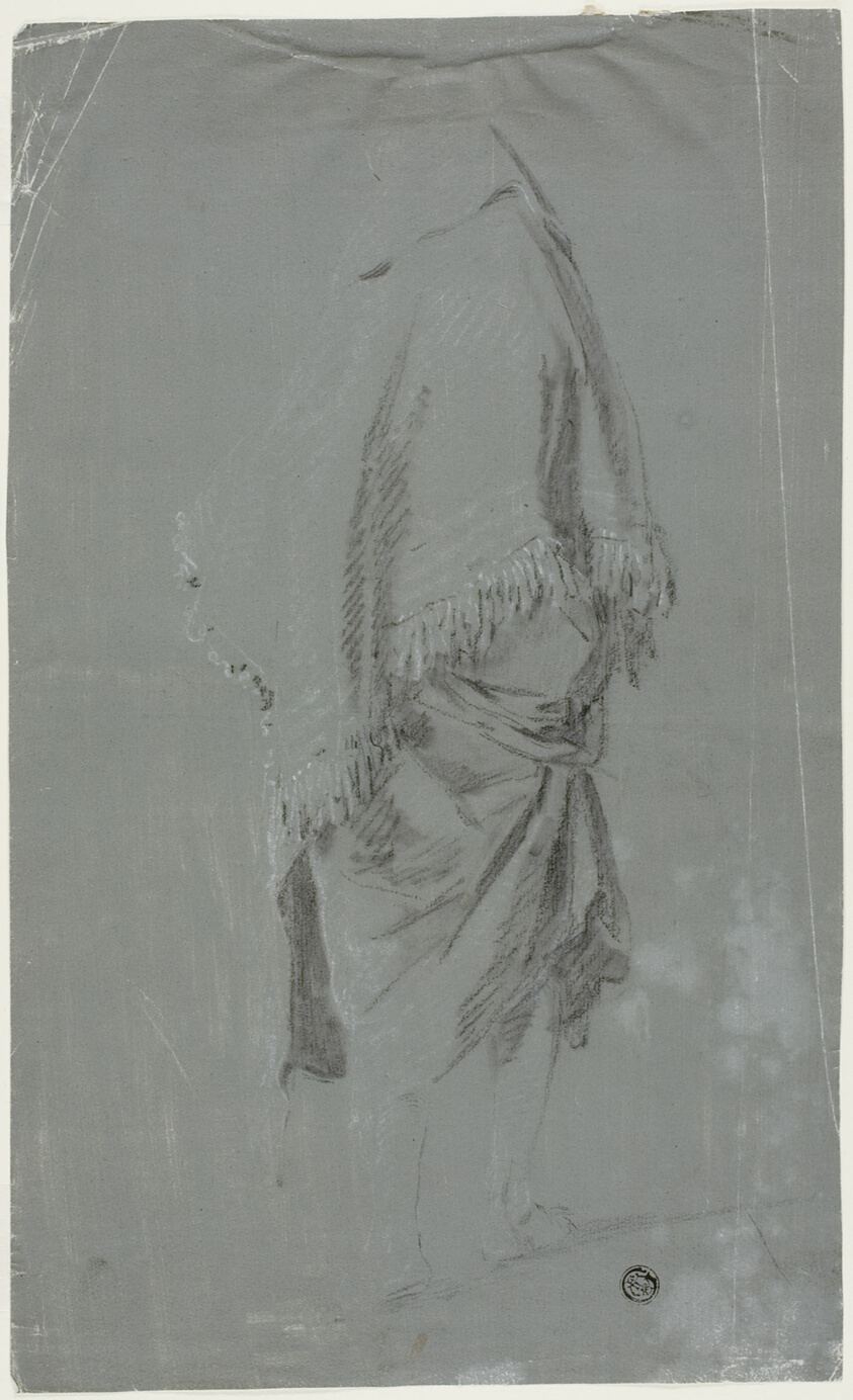 Shawled Woman Seen from the Back