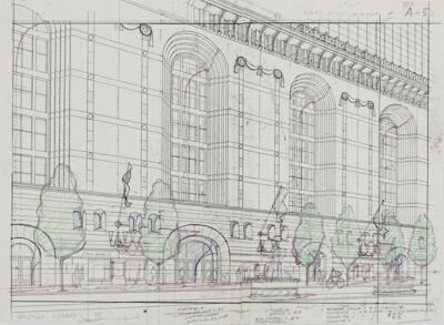 Harold Washington Library, Chicago, Illinois, Line Perspective