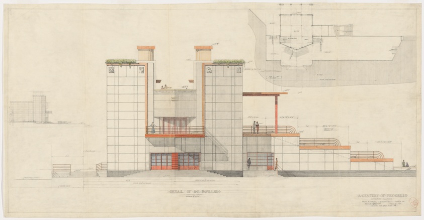Century of Progress Exposition, Hall of Science Southeast Pavilion, Multiple Views