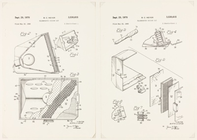 LITE BRITE Illuminated Design Set, Patent Drawing