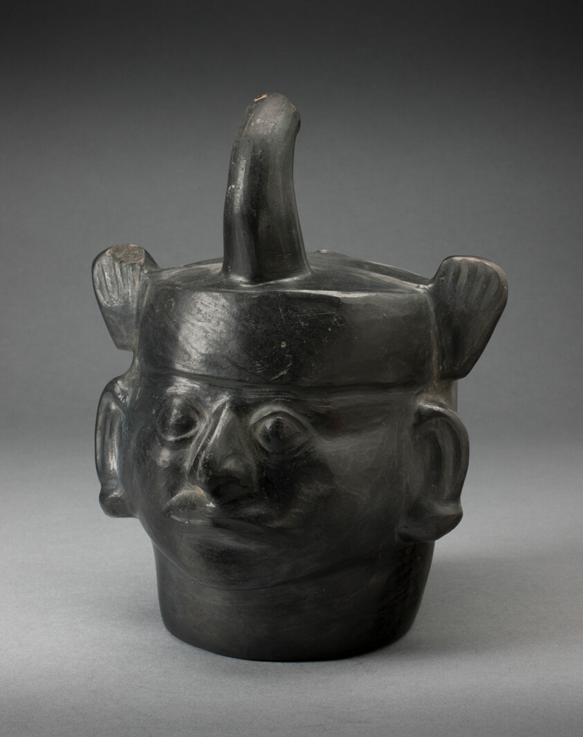 Portrait Vessel in the Form of a Ruler Wearing a Feline Headdress