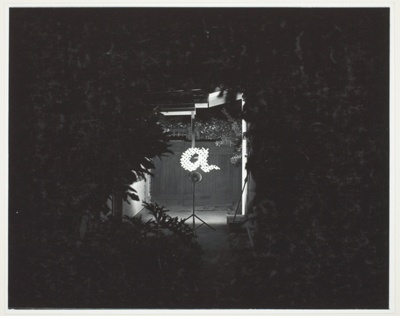 Ben Vautier's "A" as it appeared in the Los Angeles Times