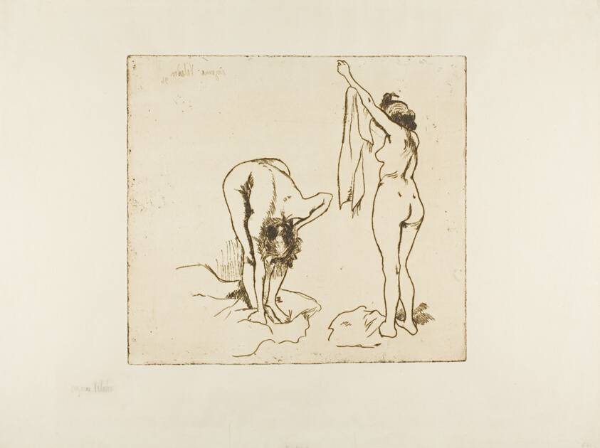 Two Women Drying Themselves