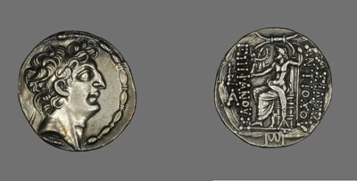 Tetradrachm (Coin) Portraying Emperor Antiochos VIII Grypos