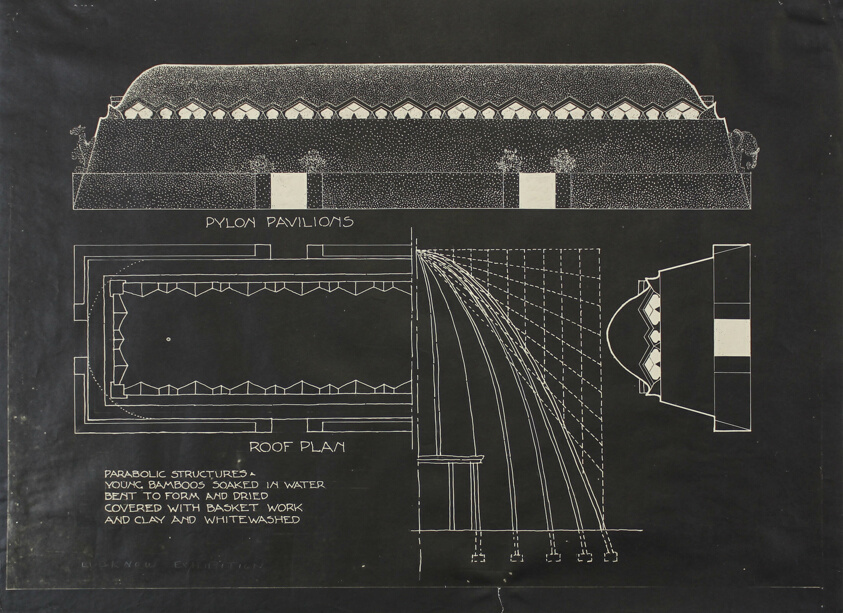 Pylon Pavilions, United Provinces Exhibition, Lucknow, India, Multiple Views