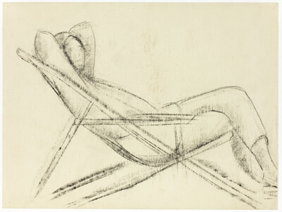 Untitled (Study of a Reclining Figure)