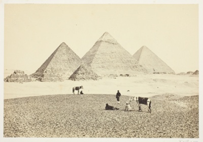 The Pyramids of El Geezeh, from the Southwest