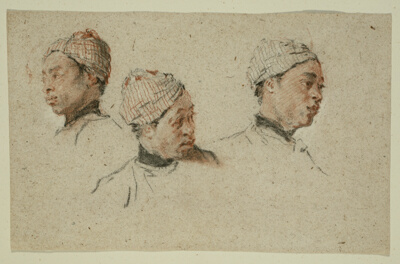 Three Studies of the Head of a Turbaned Black Man