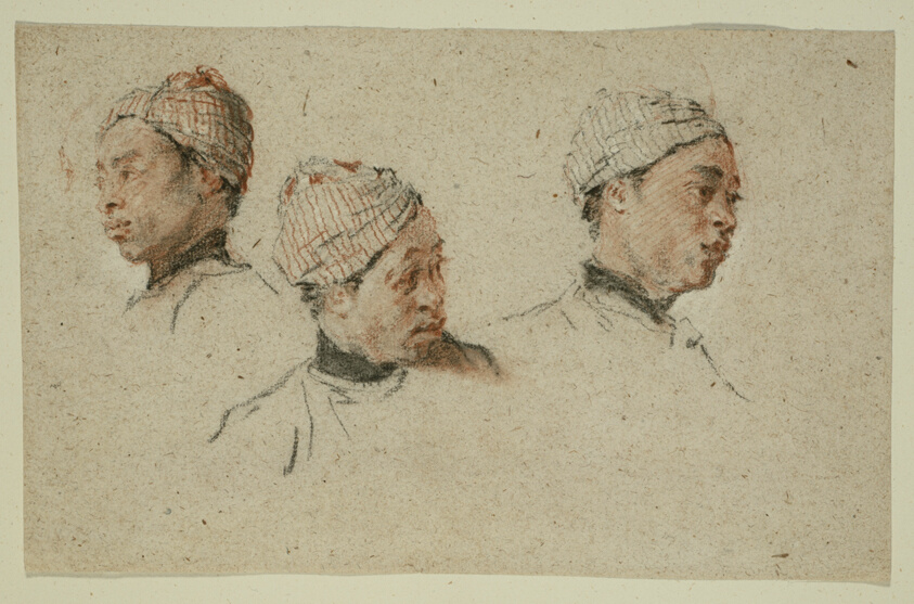 Three Studies of the Head of a Turbaned Black Man