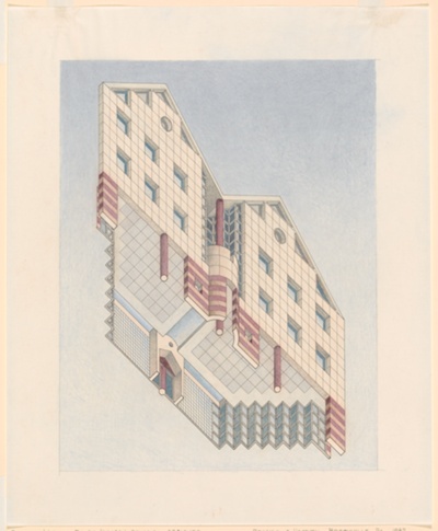Brookville Hospital, Brookville, Pennsylvania, Axonometric View