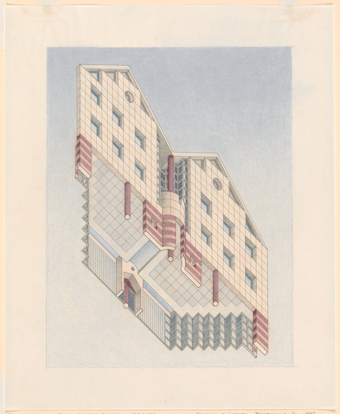 Brookville Hospital, Brookville, Pennsylvania, Axonometric View