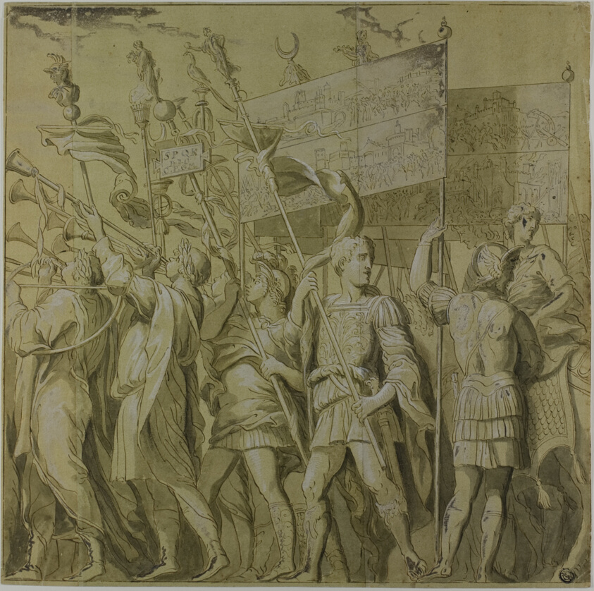 Triumphs of Julius Caesar: Canvas No. I