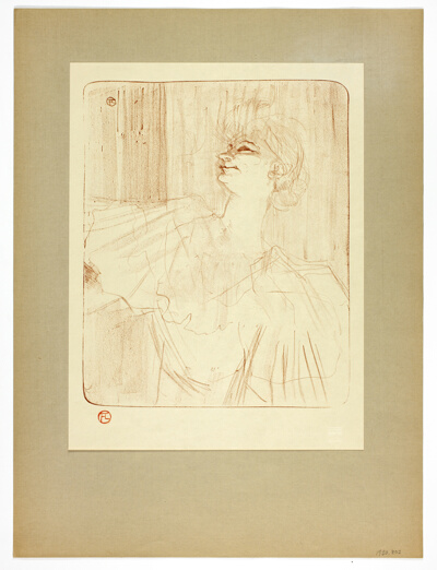 À Menilmontant by Bruant, plate four from Yvette Guilbert