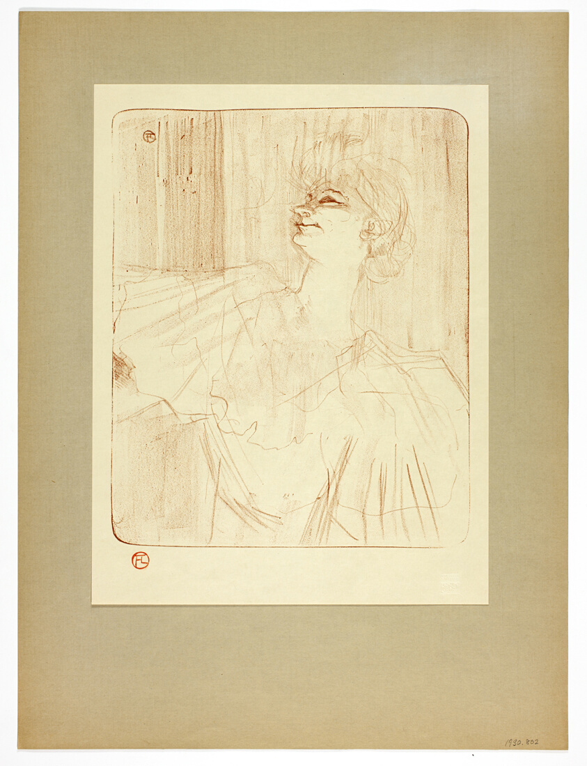 À Menilmontant by Bruant, plate four from Yvette Guilbert