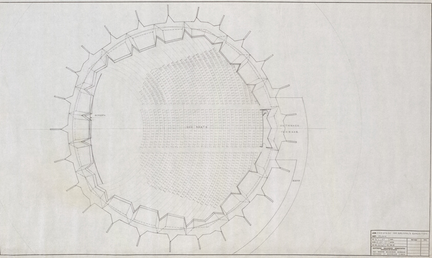 Cinestage for Brussels Exposition: Seating Plan
