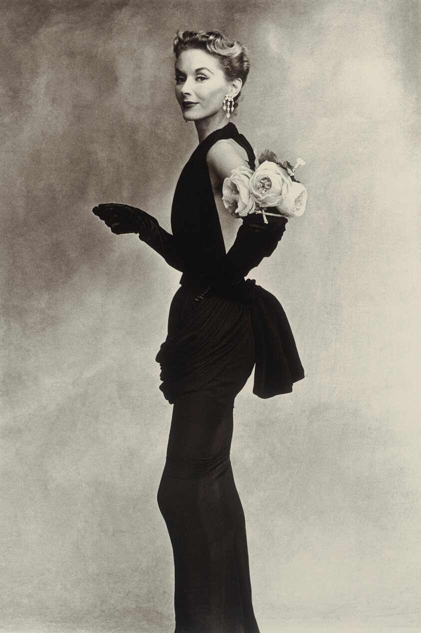 Woman with Roses (Lisa Fonssagrives-Penn) La Faurie Dress, Paris
