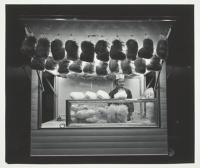 Cotton candy stand, International Amphitheatre, Chicago
