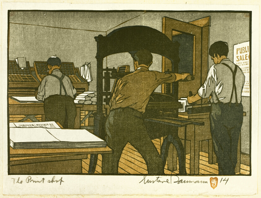 The Print Shop, from In the Hills o' Brown