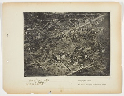 Town of Vaux after German retreat