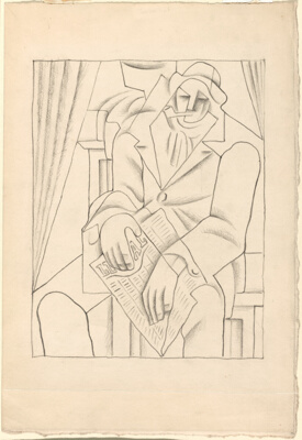 Seated Man Holding a Newspaper