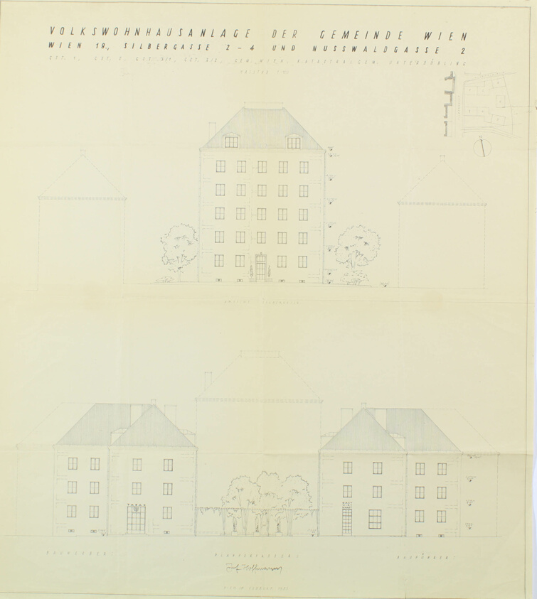 Apartment Building, Volkswohnhausanlage der Gemeinde, Vienna, Austria, Site Plan