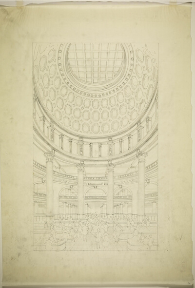 T. Eaton Department Store, Toronto, Canada, Interior Court Perspective