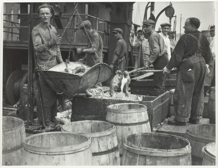 Fishermen, Fulton Street Dock, New York