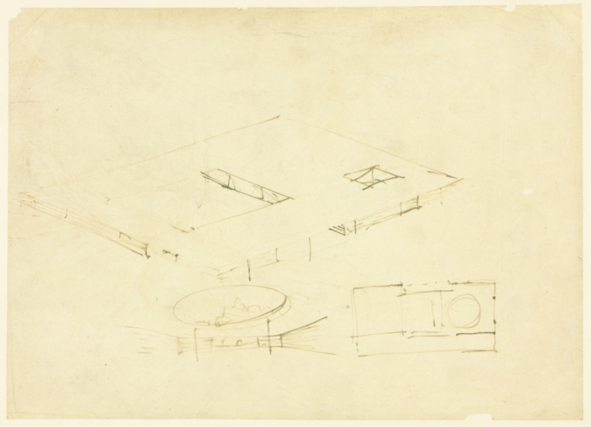 Court House, Possibly Hubbe House, Plan Study