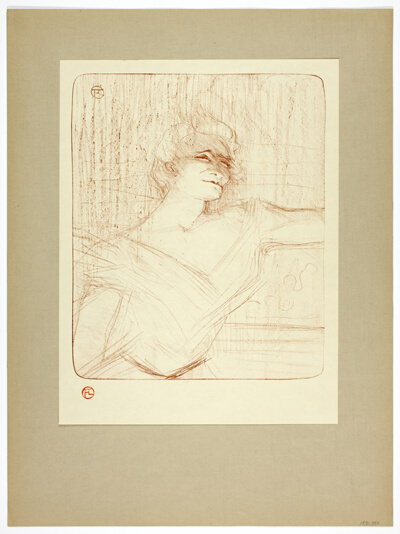 Dans la glu, plate two from Yvette Guilbert