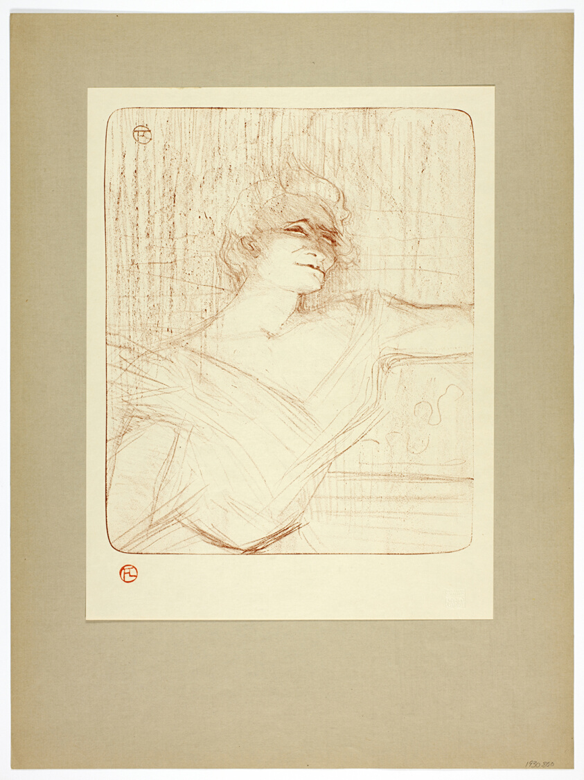 Dans la glu, plate two from Yvette Guilbert