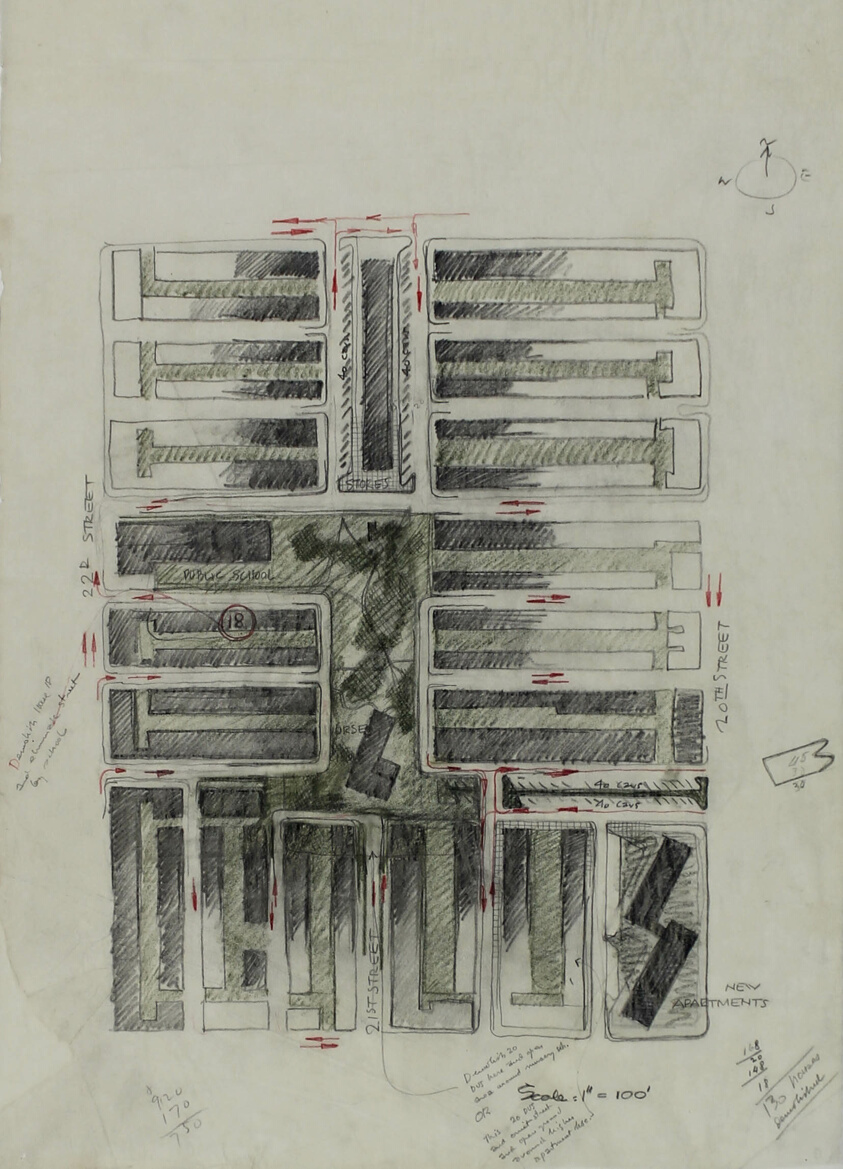Mid–Town Area Redevelopment Plan, Philadelphia, Pennsylvania, Design Sketch