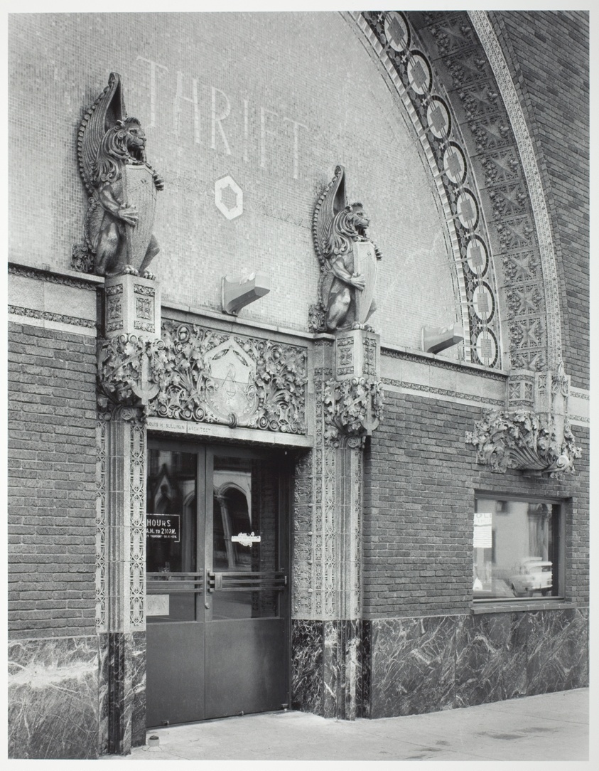 Untitled (The People's Savings & Loan Association Bank, Entrance)