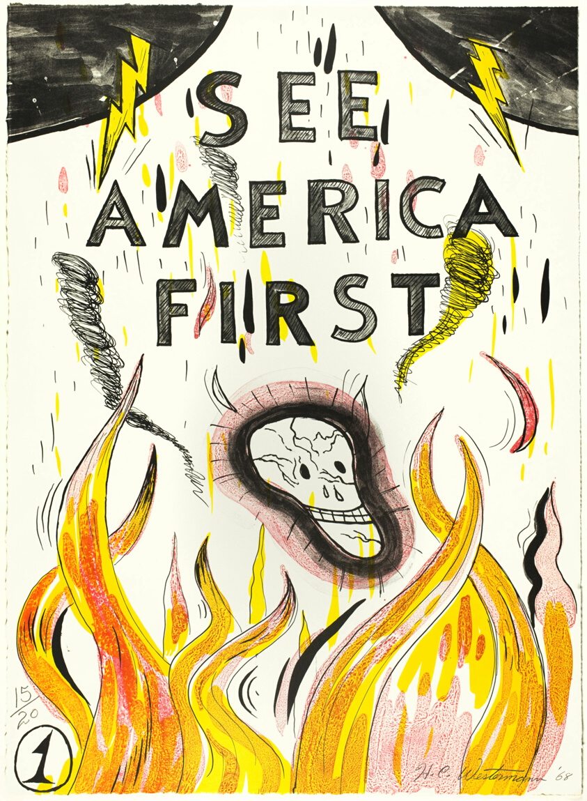 Title Page and Colophon, plate one from See America First