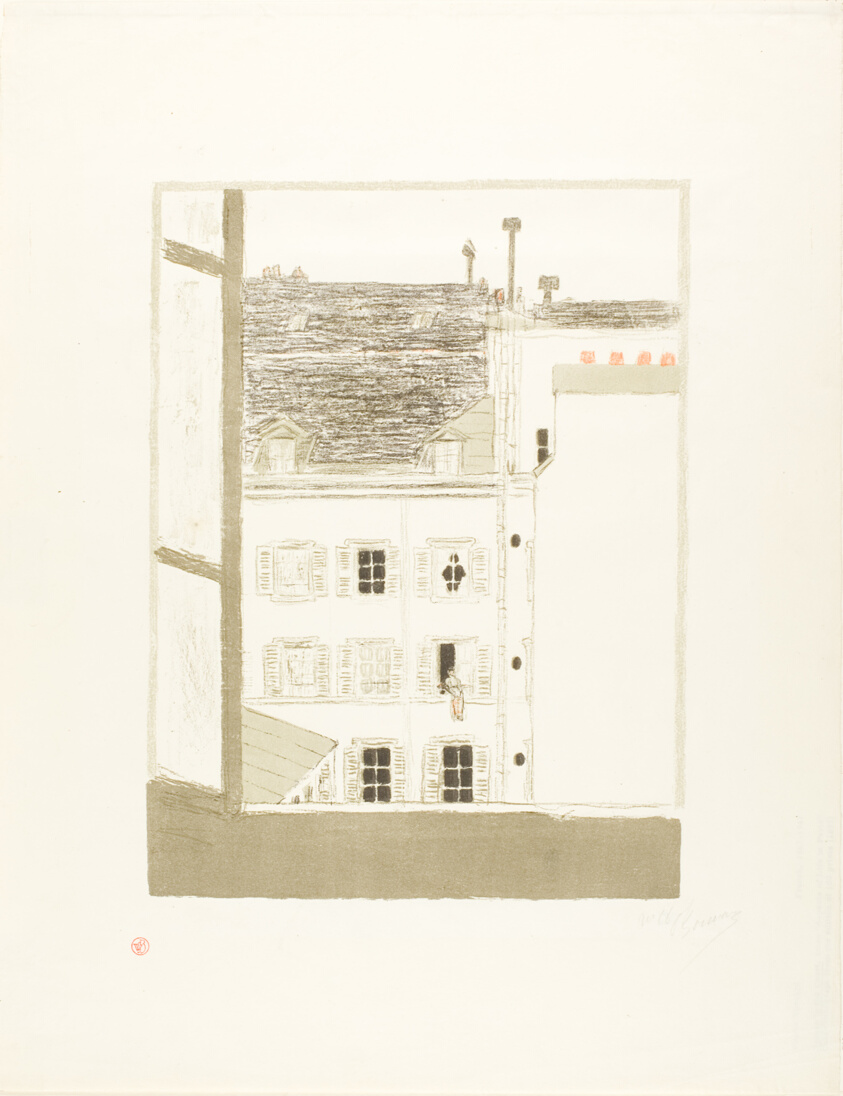 Houses in the Courtyard, from Some Aspects of Paris Life