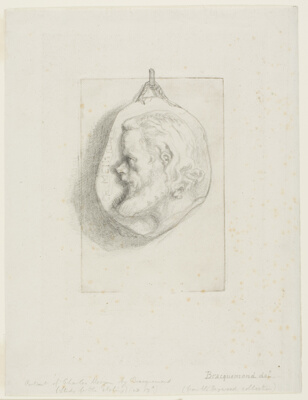 Profile Portrait of Charles Meryon