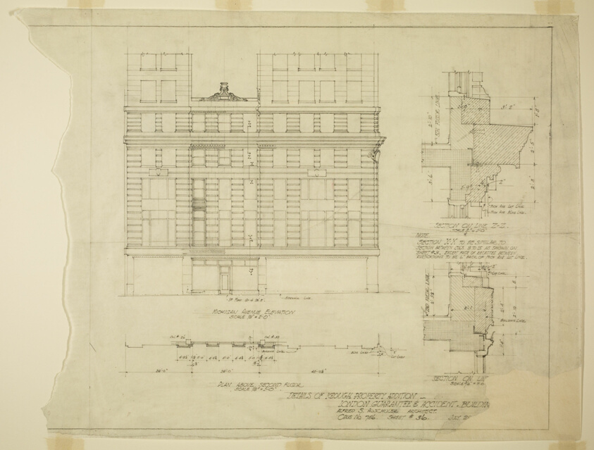 London Guarantee and Accident Building, Chicago, Illinois, Details