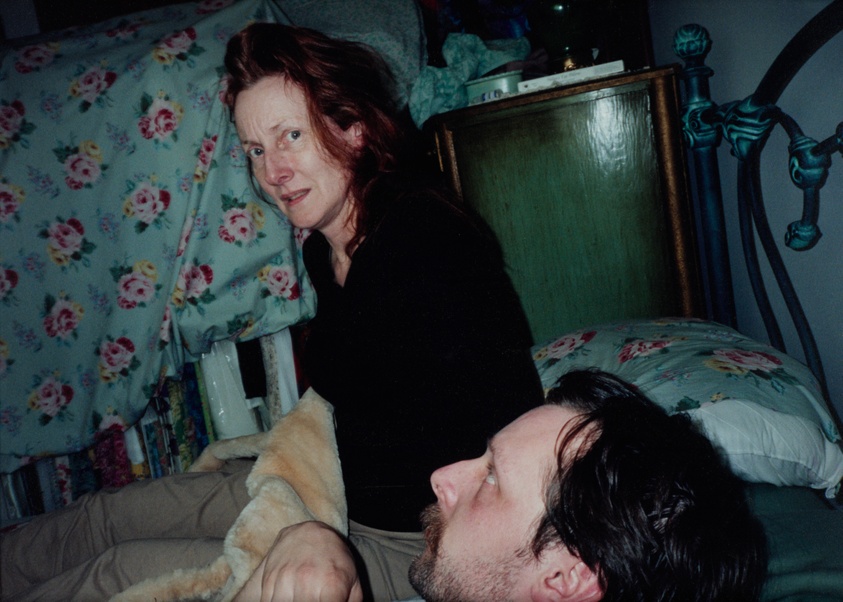 Tina and me on Bed from the series Pretend You're Actually Alive