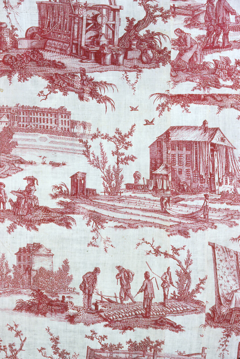 Les Travaux de la Manufacture (The Factory in Operation) (Furnishing Fabric)