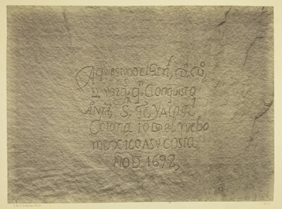 Historic Spanish Record of the Conquest, South Side of Inscription Rock, N.M. Geographical & Geological Explorations & Surveys West of the 100th Meridian. Expedition of 1873. -Lieut. Geo. M. Wheeler, Corps. of Engineers, Commanding.