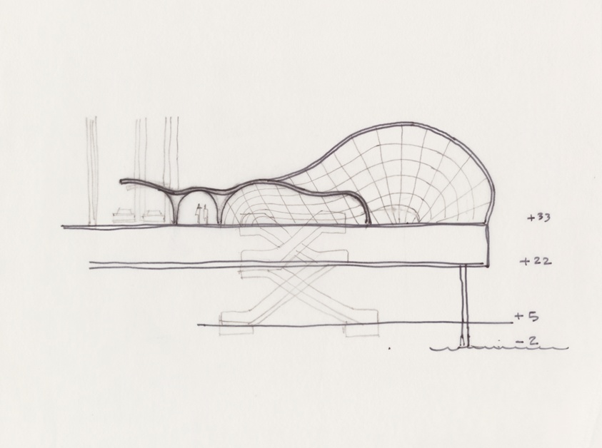 Sketches (by Bertrand Goldberg): Section